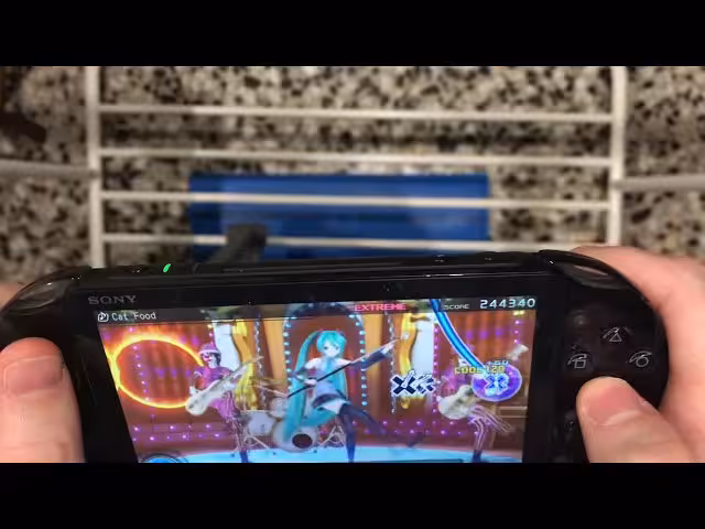 Project DIVA F - Cat Food - on Elliptical Bike